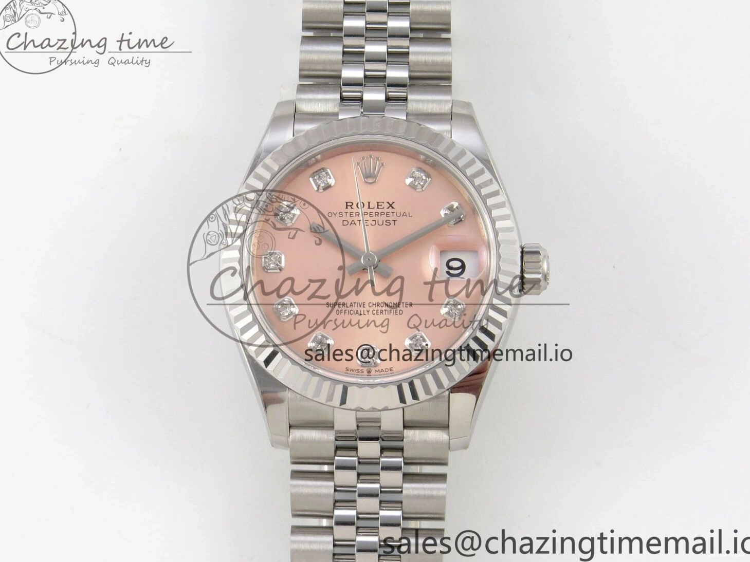 0105 Trendsetting DateJust 31 278274 THBF 1:1 Best Edition 904L Steel RG Diamond Dial on SS Jubilee Bracelet HZ Cal. 3